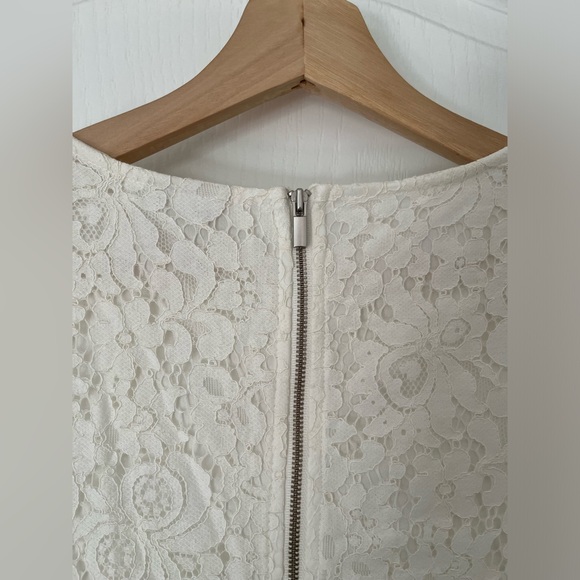 White Lace Classic A-Line Dress | size M | Twik by Simons - Picture 5 of 7